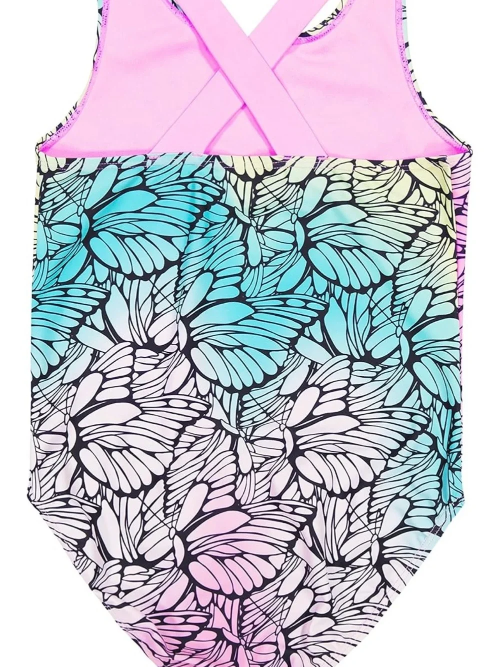 Girls' Puma Pastel Butterfly One-Piece Swimsuit